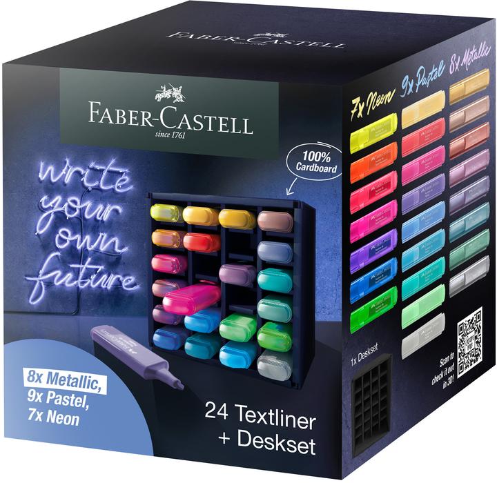 Immagine prodotto Faber-Castell Evidenziatori TL 46 deskset 24x GenZ (24x)