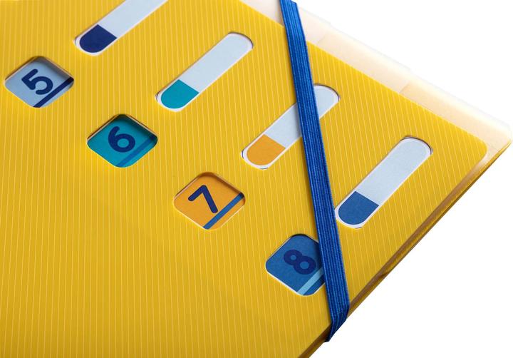 Produktbild Exacompta Fächermappen Set Bee Blue (A4, 1x)