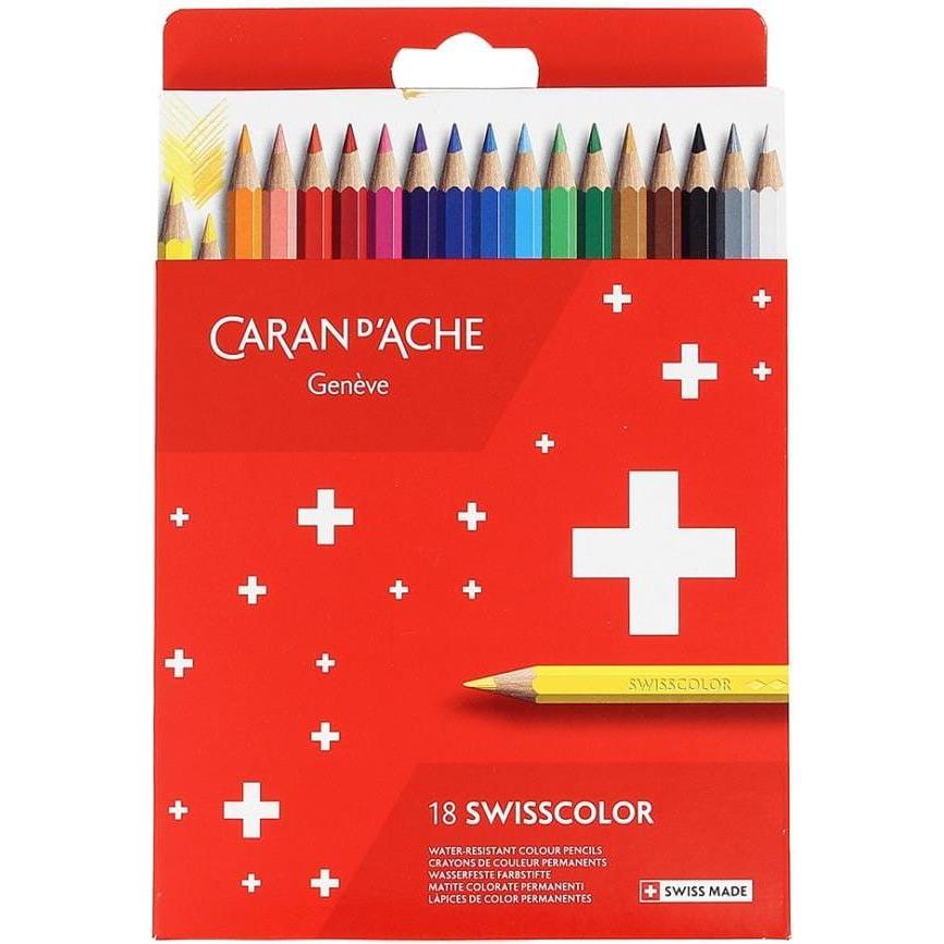 Caran d'Ache, Malstifte, Swisscolor (Mehrfarbig, 18 x)