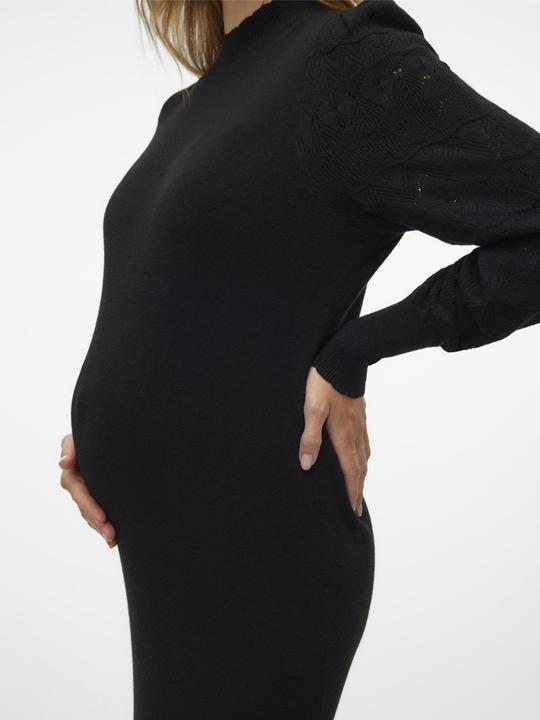 Image du produit Vero Moda Maternity Coupe ajustée Haut fermé Manches ballon Robe midi Robe en maille (XS)