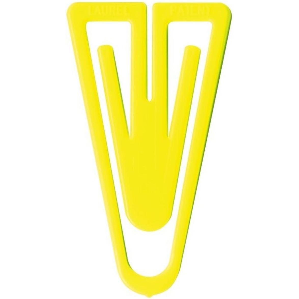 Laurel, Büroklammer, Büroklammern Super Plastiklips 110mm VE=1 Stück hellgelb (1 x)