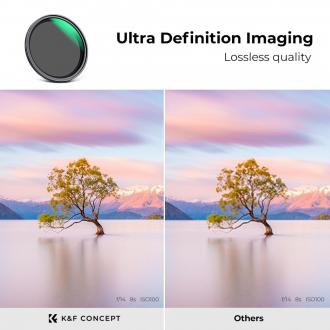 Actual product image K&F Concept Grauer einstellbarer Magnetfilter Nano-X MRC Fader ND2-32 - 77 mm (77 mm, Neutral density filter)
