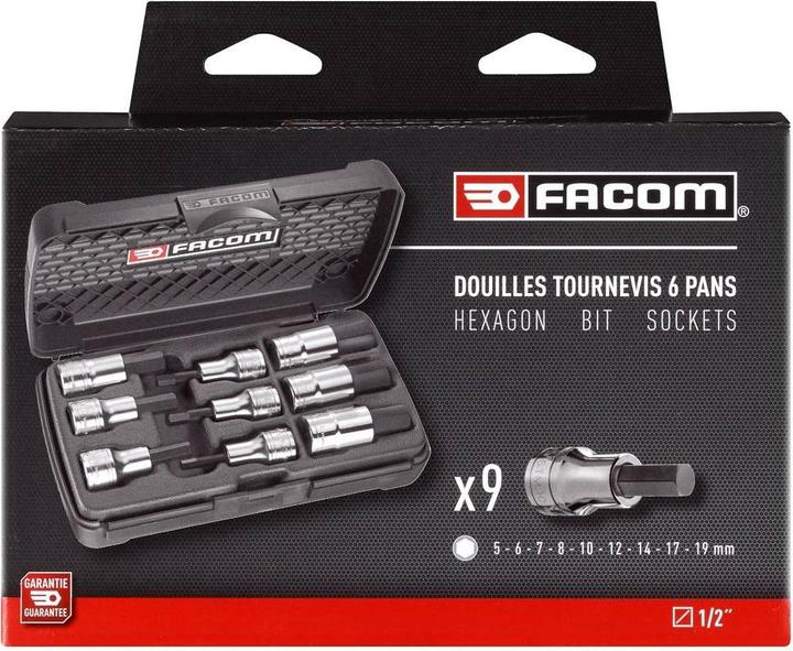 Actual product image Facom Internal hexagon socket wrench (14 mm, 12 mm, 5 mm, 6 mm, 19 mm, 8 mm, 17 mm, 10 mm, 7 mm)