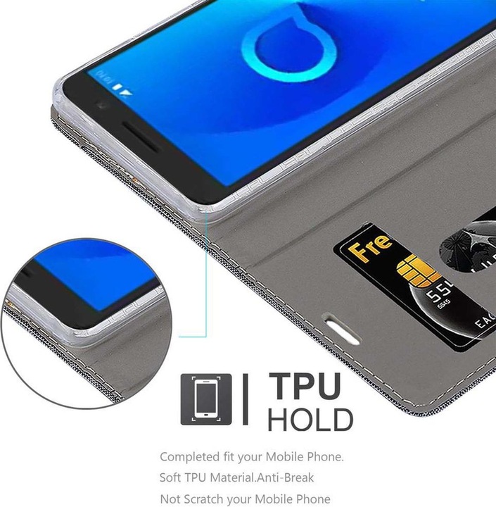 Produktbild Cadorabo Book Jeans Optik Cover (Samsung Galaxy J3 (2018))