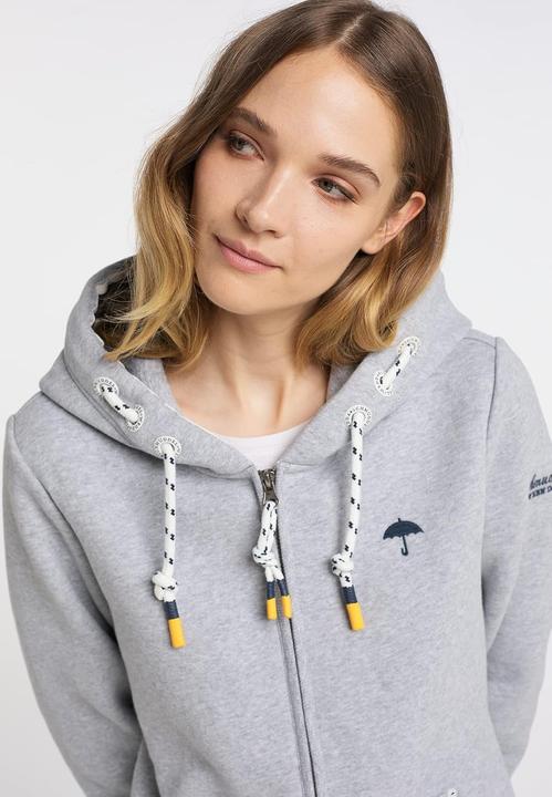 Produktbild Yuka Comfy Chic Sweatjack mit Kängurutasche und gerippten Bündchen (L)