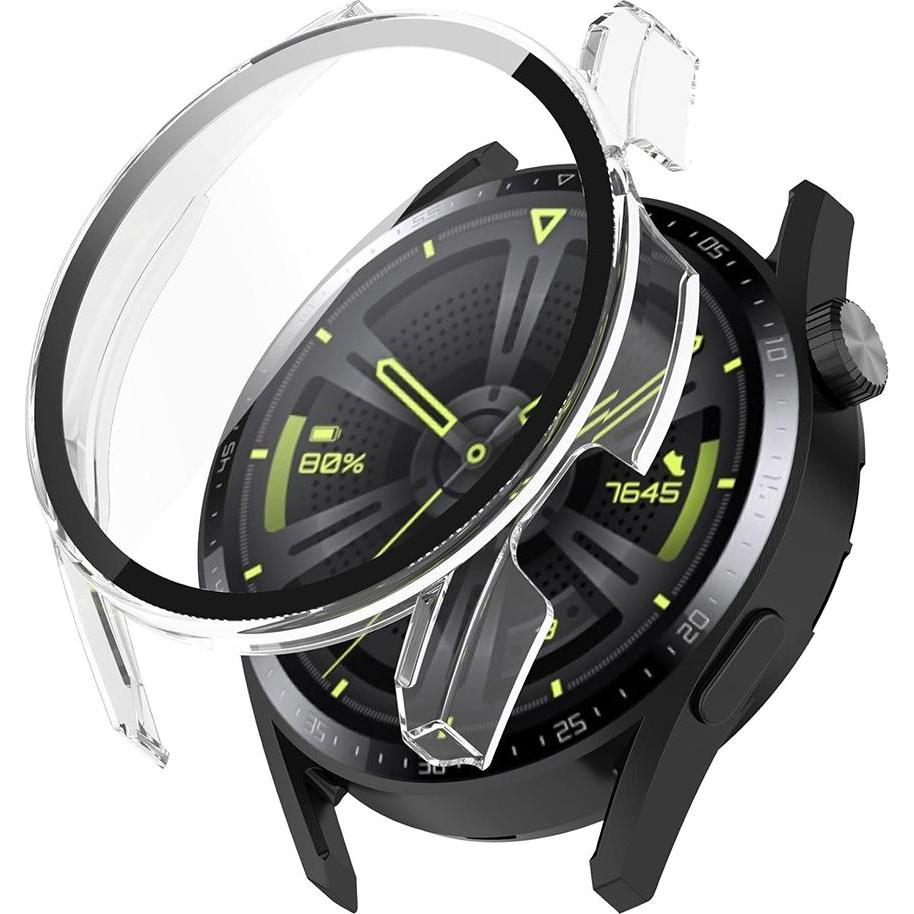 Techsuit - Defense360 Pro - Huawei Watch GT 3 (46mm) - Clear, Accessori per smartwatch, Trasparente
