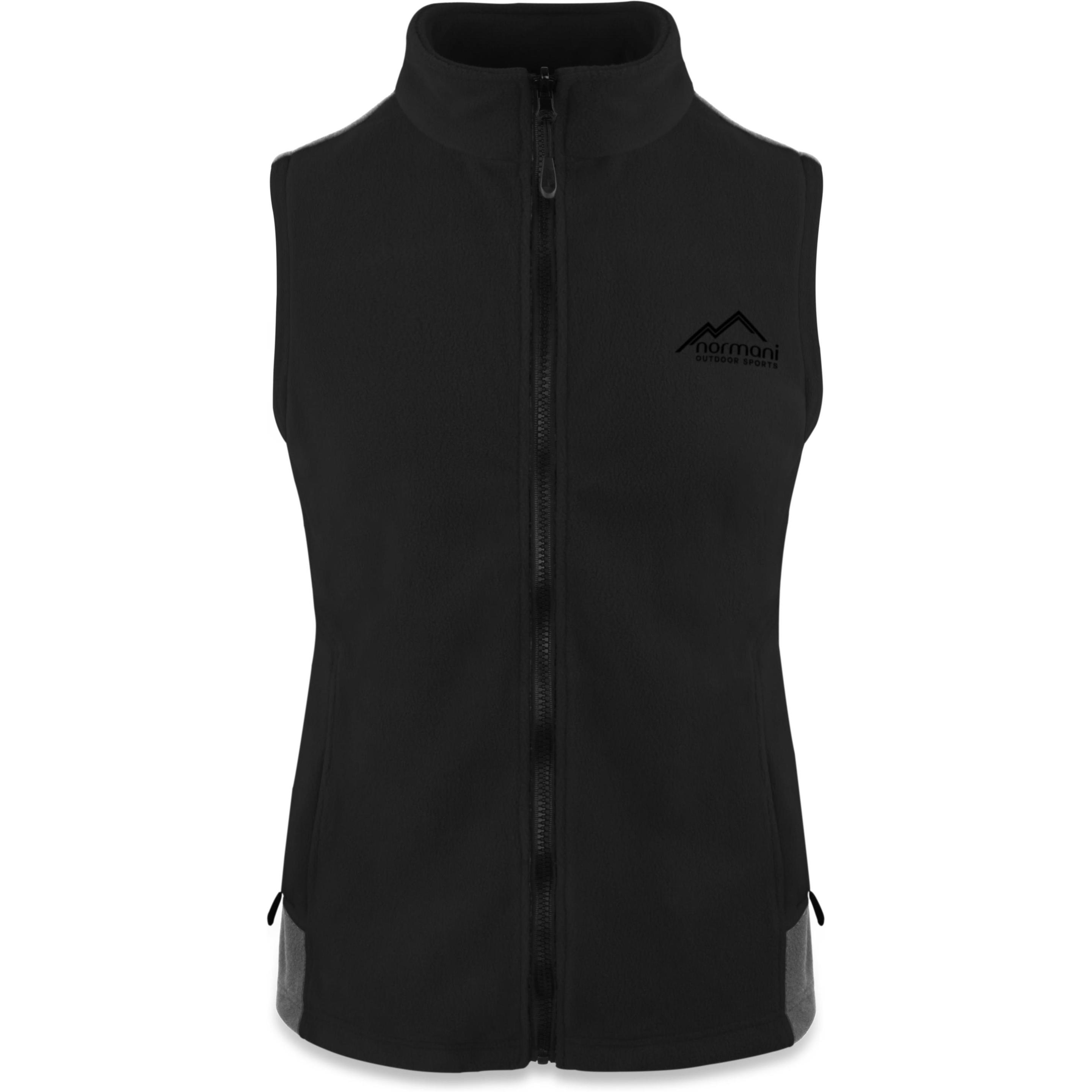 Normani, Damen, Weste, Damen Fleeceweste Barrie - 1315, Schwarz, (XL)