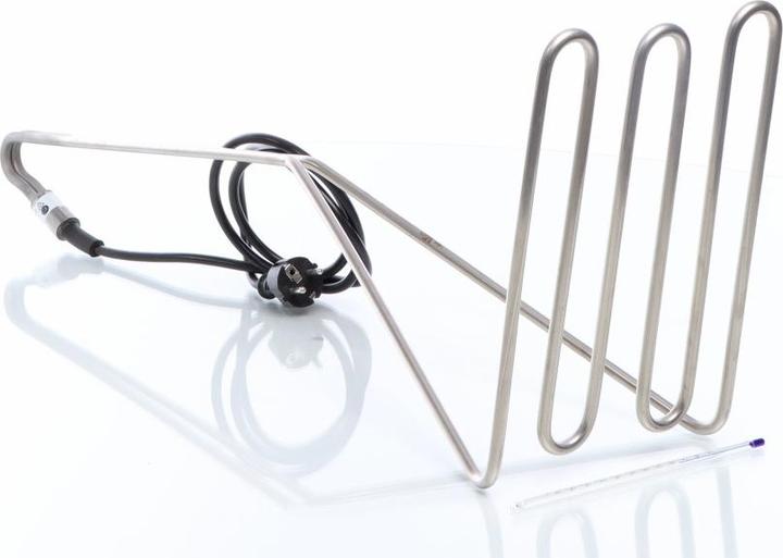 Produktbild Wiltec Speidel Edelstahl Flächentauchsieder Thermometer 3200W Steckerkabel Tauchsieder