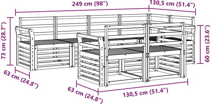 Produktbild vidaXL Outdoor-Sofa