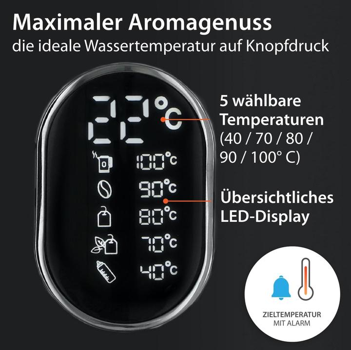 Immagine prodotto ADE Bollitore KG2100-2 Nero (1.50 l)