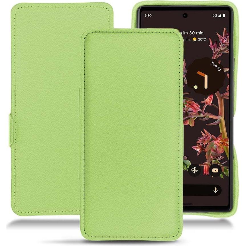Noreve Lederschutzhülle horizontal (Google Pixel 6), Smartphone Hülle, Grün