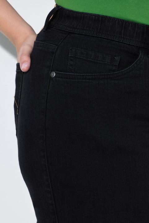 Produktbild Ulla Popken Jeans Mary, weites Bein, Elastikbund (52)