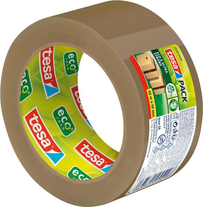 Productafbeelding tesa PET ECO ultra sterke bruine verpakkingstape (50 mm)
