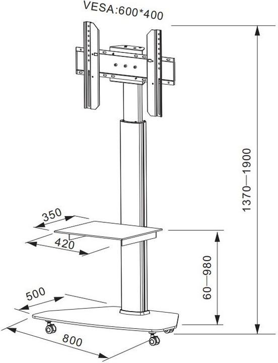 Actual product image Audioraq Home (Universal, 70", 40 kg)