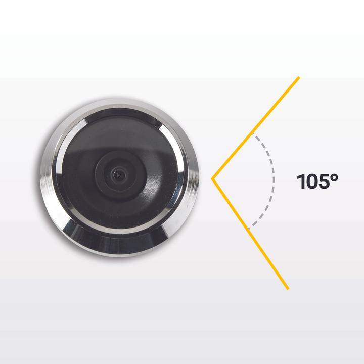 Immagine prodotto Yale Visore digitale per porte DDV 500, display da 3,2", argento (Digitale)