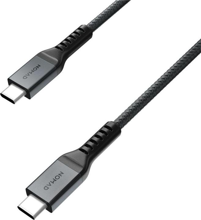 Produktbild Nomad Kevlar-Kabel USB-C zu USB-C 1,5 m Carbid (1.50 m, USB 2.0, 240 W)
