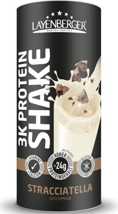 Actual product image Layenberger 3K shake protéinés stracciatella pdr (Chocolate, Vanilla, 1 x)