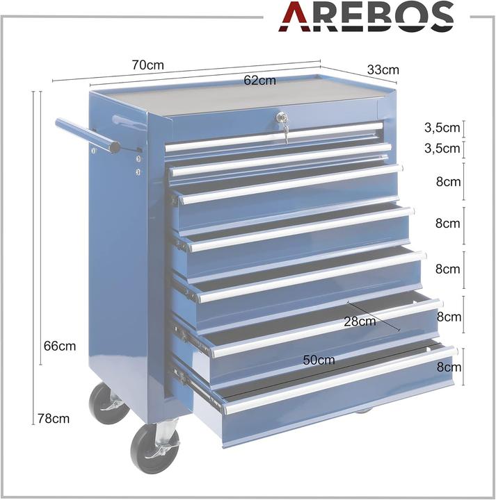 Produktbild Arebos Werkzeugwagen (1 x)