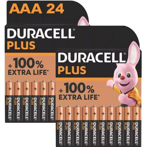 Duracell Plus Power Boost 24x LR03 (AAA) (24 pz., AAA / LR03 / Micro / R03 / AM4 / MN2400 / KR03), Batterie + pile