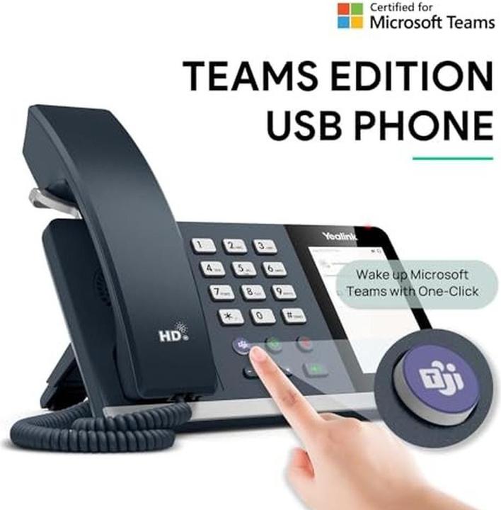 Produktbild Yealink MP45 - Teams Edition IP phone - Black - Wired handset