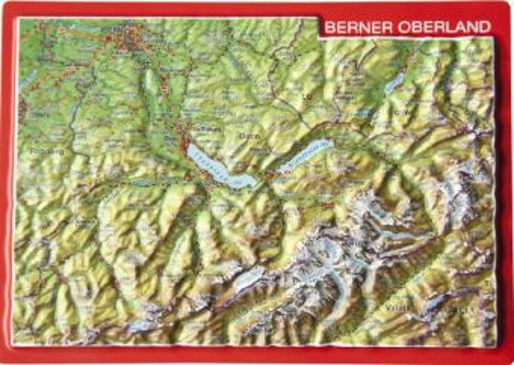 Image du produit Carte postale en relief de l'Oberland bernois