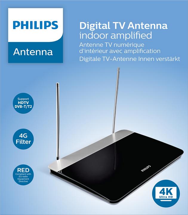 Produktbild Philips DVB-T Zimmerantenne SDV6227/12 (Zimmerantenne, 47 dB, DVB-T / -T2, UKW / MW / LW)
