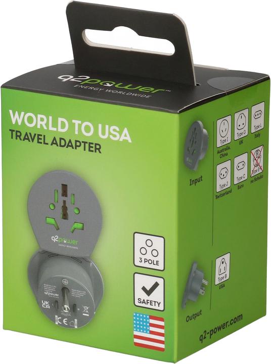 Image du produit Q2 Power Adaptateur de voyage Q2Power Monde