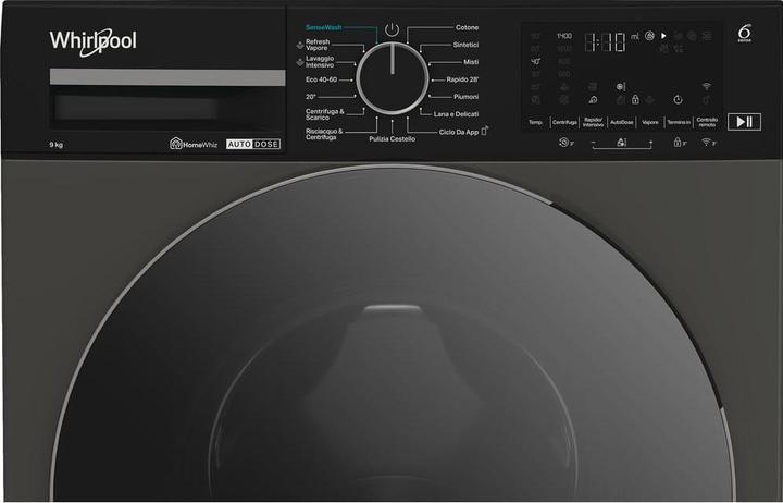 Actual product image Whirlpool Waschmaschine 9 Kg WiFi A-50% Inverter (9 kg, Left)