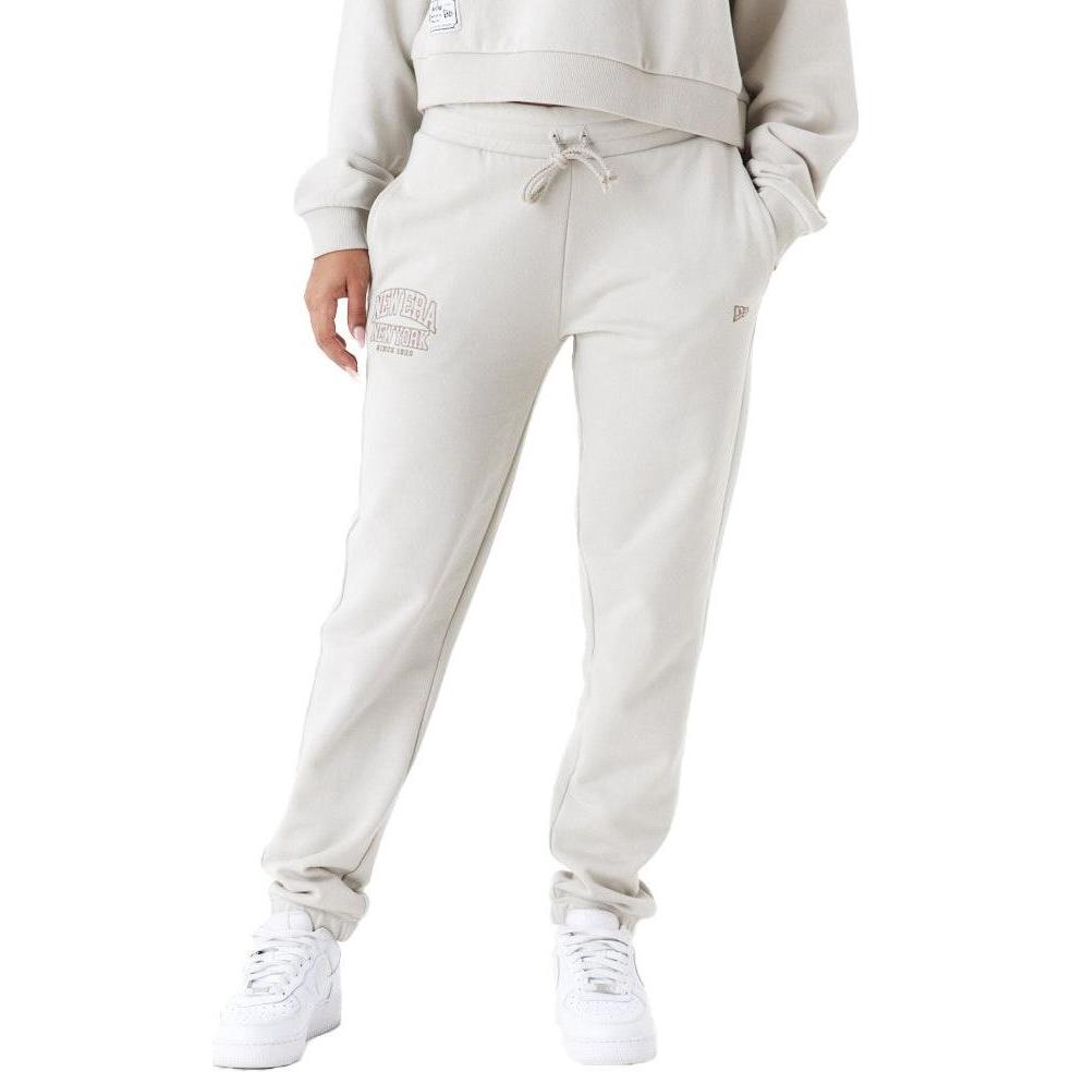 New Era, Damen, Hosen, Ladies Jogger Sweatpants stone beige - S, Beige, (S)