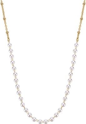 Image du produit Brosway - Gold plated necklace with synthetic pearls Essential BNL038