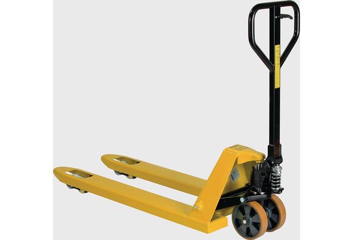 HP Autozubehör Pallet truck Fork-l. 1150 mm Trgf. 2500 kg Steel signal yellow, RAL 1003 Polyurethane/Nylon