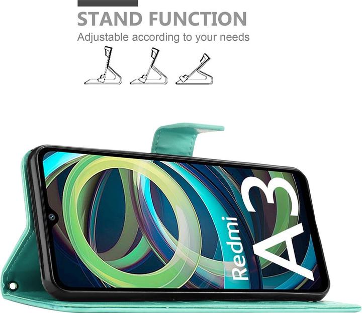 Actual product image Cadorabo Case for Xiaomi RedMi A3 / A3X Flower Book (Xiaomi Redmi A3)