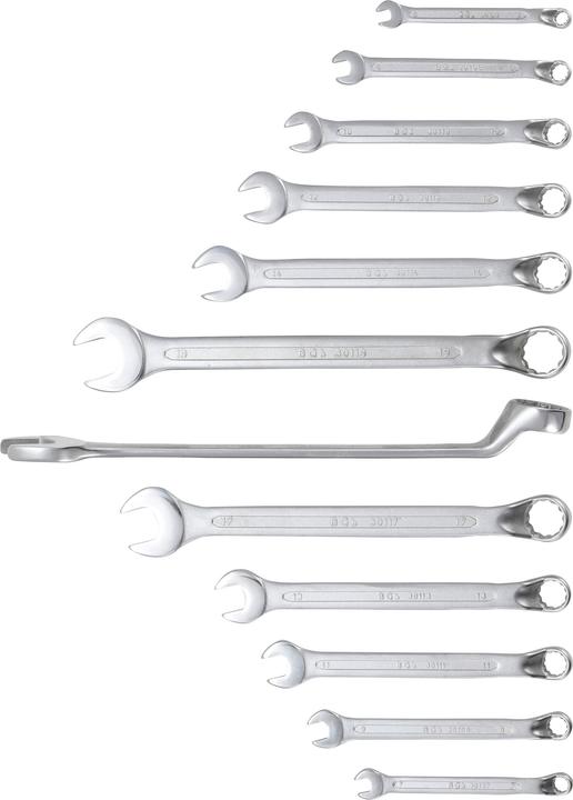 Image du produit BGS Jeu de clés mixtes à fourche (10 mm, 11 mm, 12 mm, 13 mm, 14 mm, 15 mm, 16 mm, 17 mm, 18 mm, 19 mm, 20 mm, 21 mm, 22 mm, 6 mm, 7 mm, 8 mm, 9 mm)