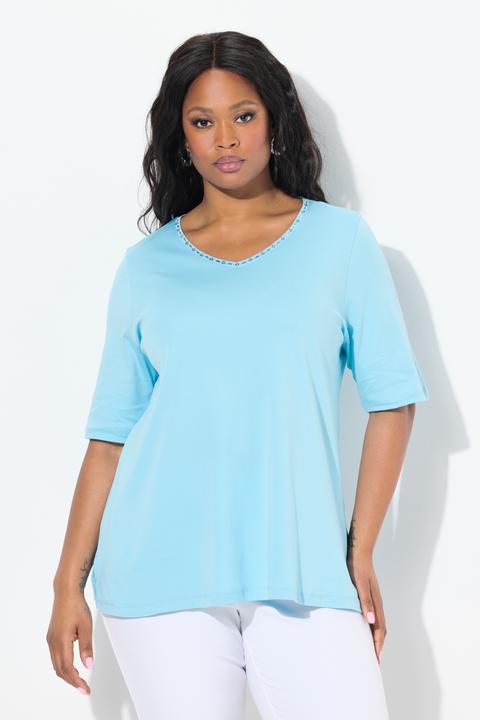 Produktbild Ulla Popken T-Shirt, A-Linie, V-Ausschnitt, Halbarm (46, 48)