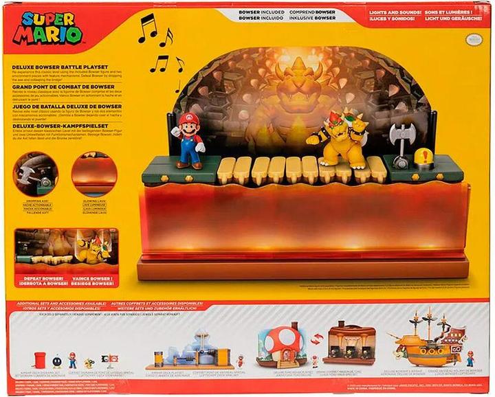 Actual product image Jakks Pacific Super Mario - 2.5 Deluxe Bowser Battle Playset (418604)