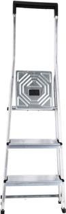 Productafbeelding Hailo Aluminium huishoudtrap met 3 treden (Trapladder, 136 cm)