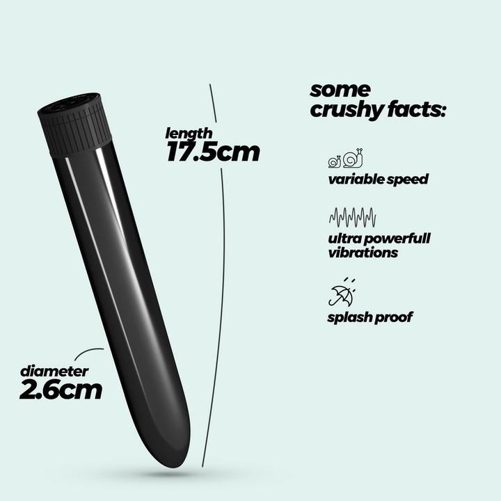 Produktbild Crushious Classic Vibe - Classic Vibrator - Black