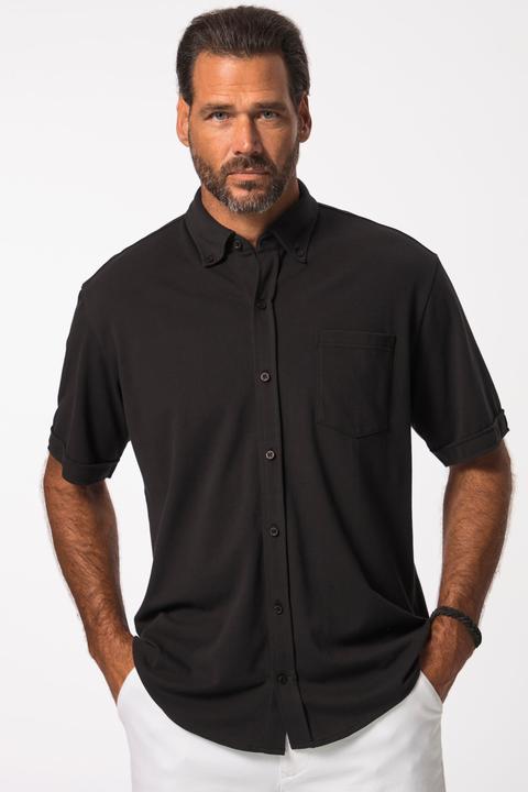 Produktbild JP1880 JP 1880 Piqué-Hemd, FLEXNAMIC®, Halbarm, Buttondown-Kragen, Modern Fit (8XL)