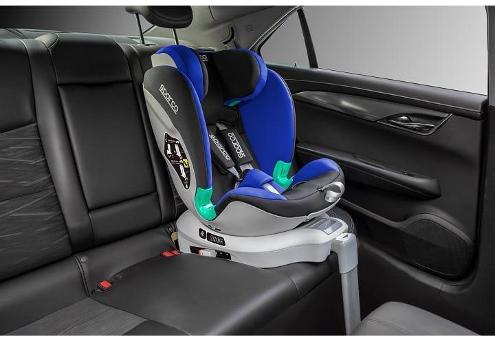 Actual product image Sparco SK6000I-BL Blue (Reboarder, ECE R129/i-Size Standard)