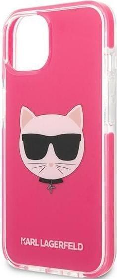 Actual product image Karl Lagerfeld KLHCP13MTPECPI iPhone 13 6.1" hardcase fuksja/fuschia Choupette Head (Apple iPhone 13, Apple iPhone 14)
