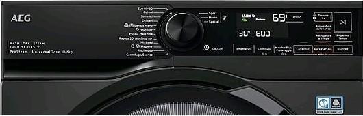 Image du produit AEG LWR7BLACK Lave-linge séchant Installation gratuite Chargement frontal Noir D