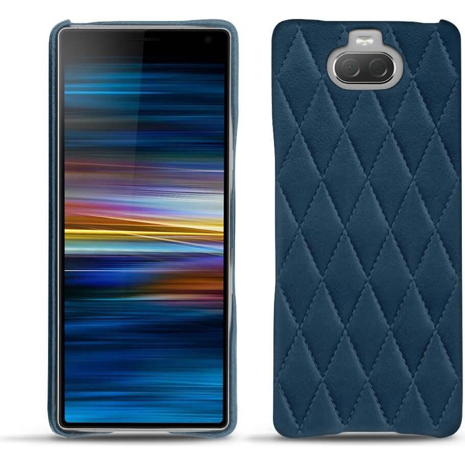 Noreve Lederschutzhülle (Sony Xperia 10 Plus), Smartphone Hülle, Blau