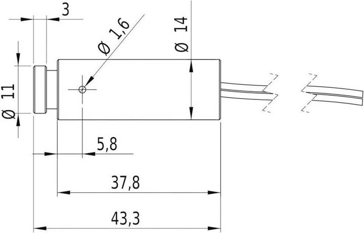 Actual product image Picotronic Laser module Isolated point laser (Electronics kit)