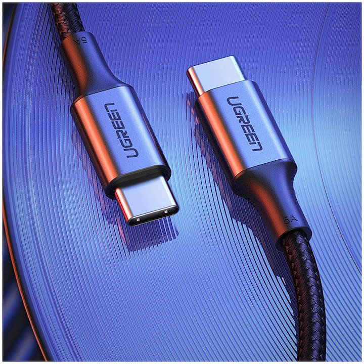 Actual product image Ugreen USB-C 2.0 to USB-C 2.0 5A Data Cable (2 m, USB 2.0)