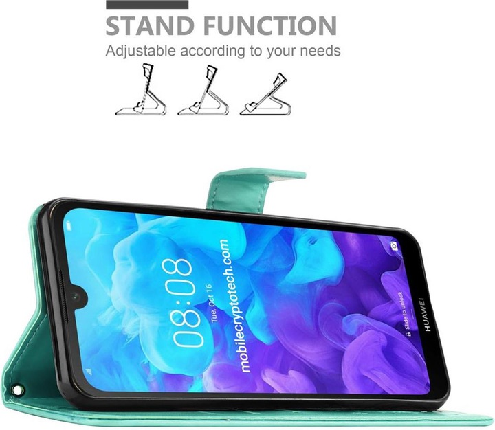 Produktbild Cadorabo Flower Book Cover (Huawei Y6 Pro)