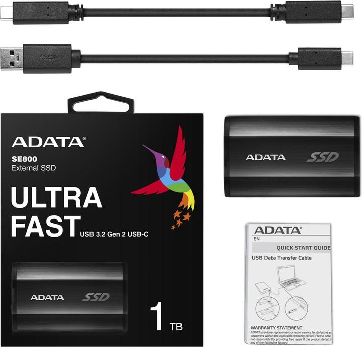 Image du produit Adata SE800 1000 Go Noir (1 To)