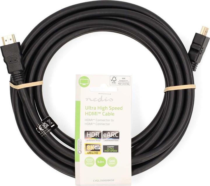 Produktbild Nedis Ultra High Speed ​​HDMI ™ -Kabel | HDMI™ Stecker | HDMI™ Stecker | 8K@60Hz | 48 Gbps | 5.00 m (5 m, HDMI, 2.0)
