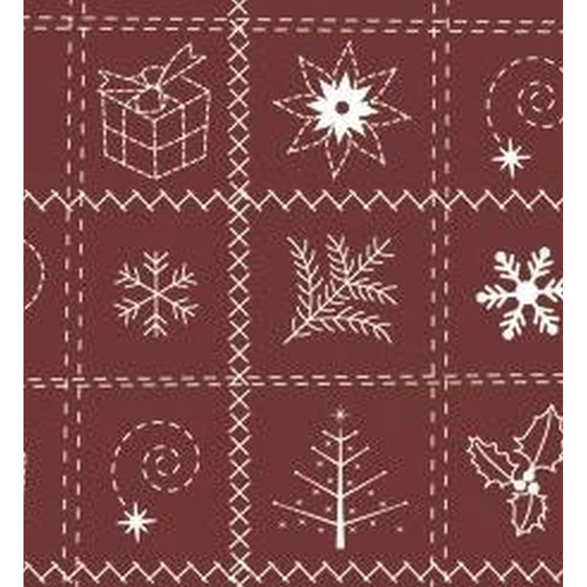 Ursus, Bastelpapier, Transparentpapier 115 g/qm A4 VE=25 Blatt Country Christmas rot (115 g/m², 25 x)