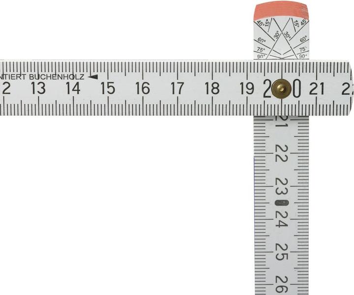 Produktbild Magni Fortis Gliedermassstab Holz 2m/16mm weiss (200 cm)