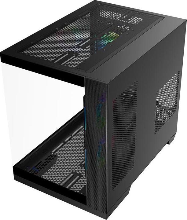 Immagine prodotto Itek Boitier Moyen Tour ATX Dark Cave DS RGB avec panneaux vitrés (Noir) (mATX, Mini-ITX, ATX)